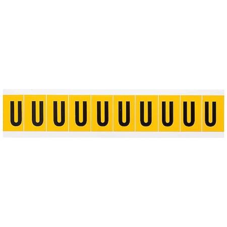 LetterLabel, Vinyl, 1-1/2inH, 7/8inW MPN:1530-U