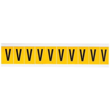 LetterLabel, Vinyl, 1-1/2inH, 7/8inW MPN:1530-V
