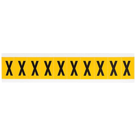 LetterLabel, Vinyl, 1-1/2inH, 7/8inW MPN:1530-X