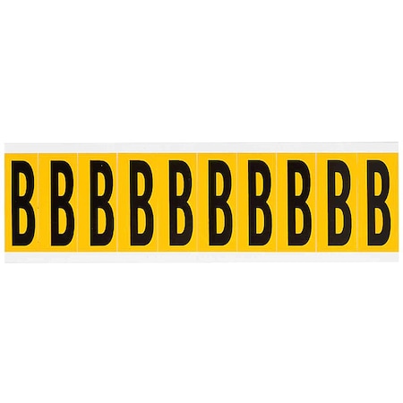 Letter Label, B, 2-1/4in.Hx7/8in.W, Vinyl MPN:1534-B