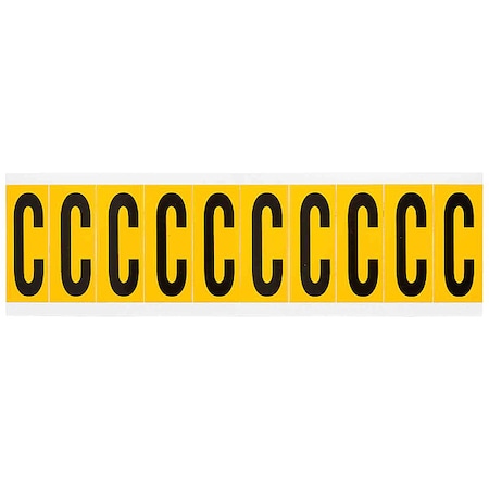 LetterLabel, Vinyl, 2-1/4inH, 7/8inW MPN:1534-C