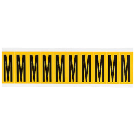 Letter Label, M, 2-1/4in.Hx7/8in.W, Vinyl MPN:1534-M