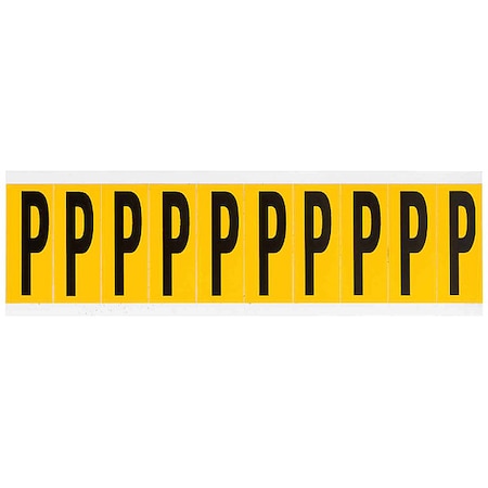 LetterLabel, Vinyl, 2-1/4inH, 7/8inW MPN:1534-P