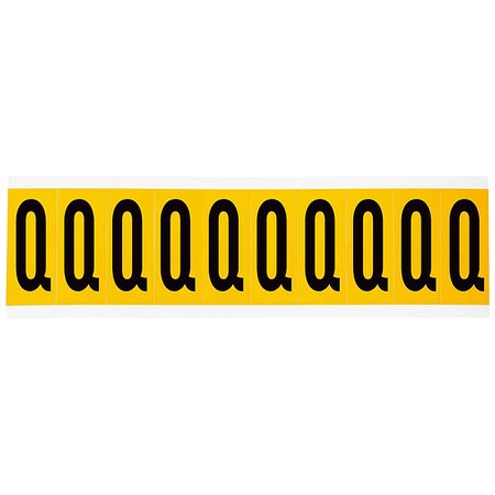 Letter Label, Q, 2-1/4in.Hx7/8in.W, Vinyl MPN:1534-Q