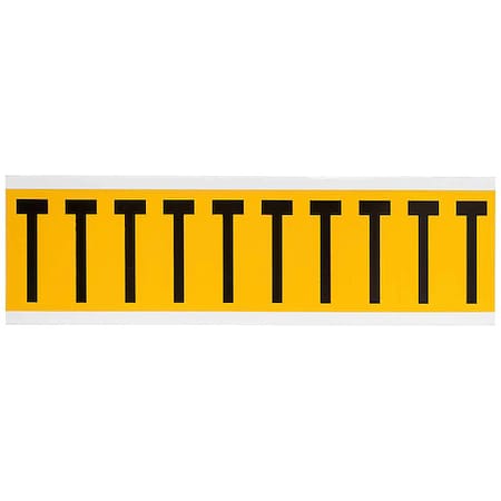 Letter Label, T, 2-1/4in.Hx7/8in.W, Vinyl MPN:1534-T