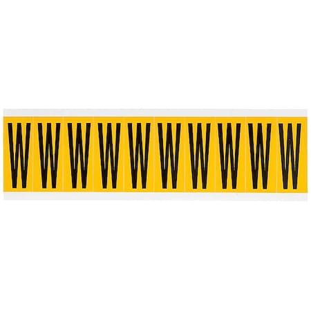 Letter Label, W, 2-1/4in.Hx7/8in.W, Vinyl MPN:1534-W
