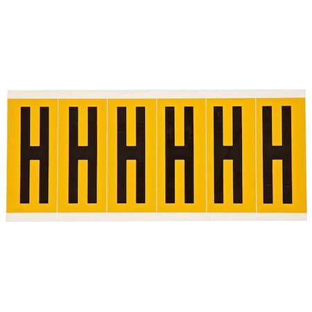 LetterLabel, Vinyl, 3-1/2inH, 1-1/2inW MPN:1550-H
