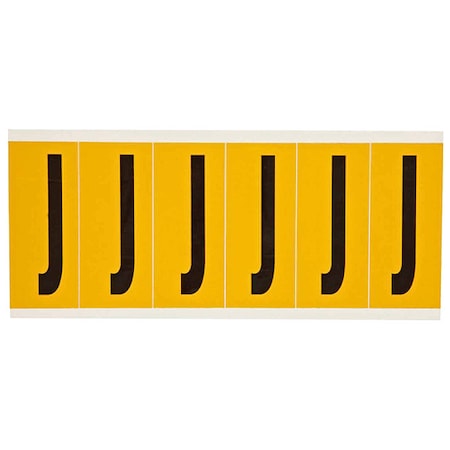 LetterLabel, Vinyl, 3-1/2inH, 1-1/2inW MPN:1550-J
