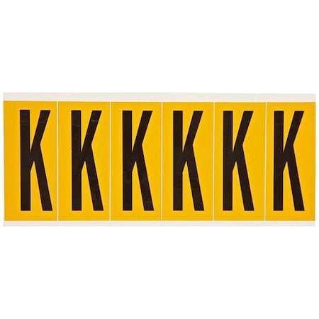 LetterLabel, Vinyl, 3-1/2inH, 1-1/2inW MPN:1550-K