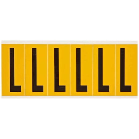 LetterLabel, Vinyl, 3-1/2inH, 1-1/2inW MPN:1550-L