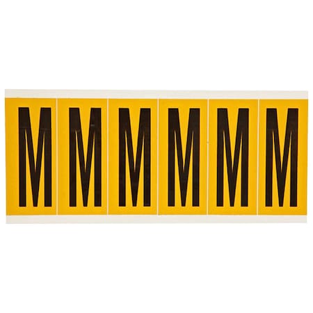 LetterLabel, Vinyl, 3-1/2inH, 1-1/2inW MPN:1550-M