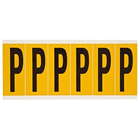 LetterLabel, Vinyl, 3-1/2inH, 1-1/2inW MPN:1550-P