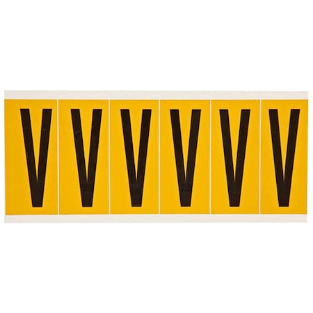 LetterLabel, Vinyl, 3-1/2inH, 1-1/2inW MPN:1550-V