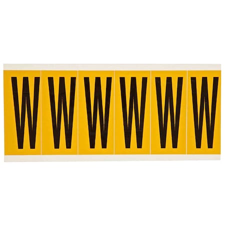 LetterLabel, Vinyl, 3-1/2inH, 1-1/2inW MPN:1550-W