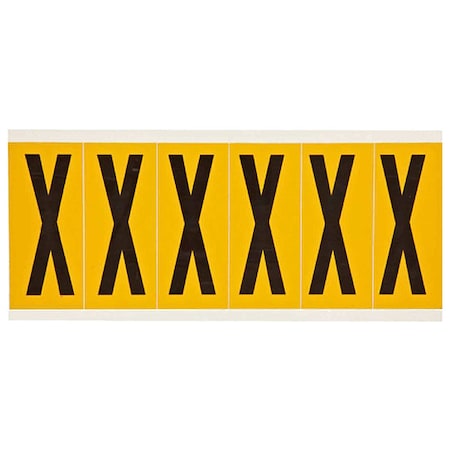LetterLabel, Vinyl, 3-1/2inH, 1-1/2inW MPN:1550-X