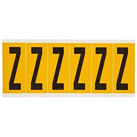 LetterLabel, Vinyl, 3-1/2inH, 1-1/2inW MPN:1550-Z