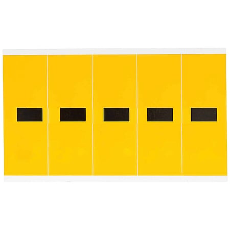 Letter Label, Dash, 5in.Hx1-3/4in.W, Vinyl MPN:1560-DSH
