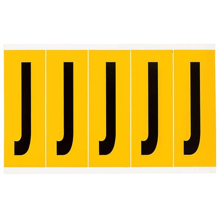 Letter Label, J, 5inHx1-3/4inW, No. Cards 1 MPN:1560-J