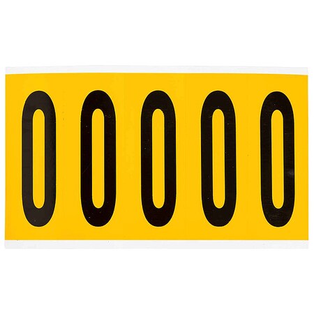 Letter Label, O, 5in.Hx1-3/4in.W, Vinyl MPN:1560-O