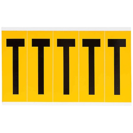 Letter Label, T, 5inHx1-3/4inW, No. Cards 1 MPN:1560-T