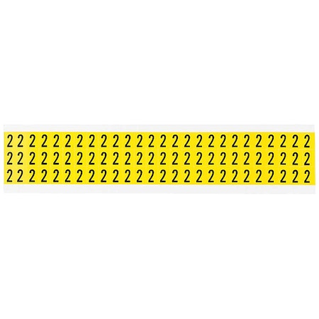 Number Label, 2, 1/2in.Hx11/32in.W, Vinyl MPN:3410-2