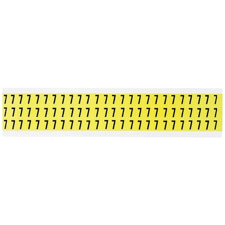 Number Label, Vinyl, 1/2 in H, 3/8 in W MPN:3410-7