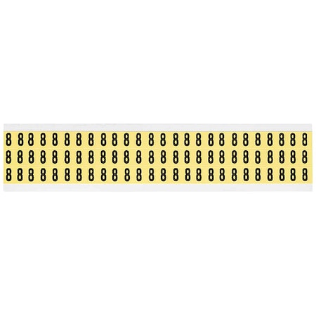 Number Label, 8, 1/2in.Hx11/32in.W, Vinyl MPN:3410-8