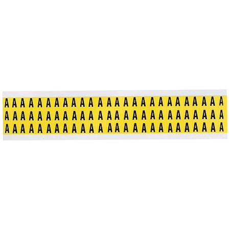 Letter Label, A, 1/2in.Hx11/32in.W, Vinyl MPN:3410-A