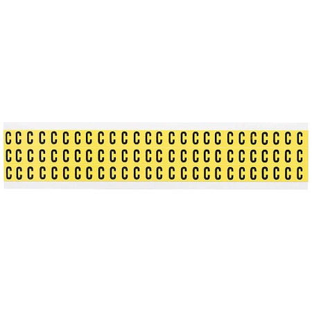 Letter Label, C, 1/2in.Hx11/32in.W, Vinyl MPN:3410-C
