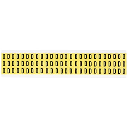 Letter Label, D, 1/2in.Hx11/32in.W, Vinyl MPN:3410-D