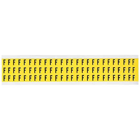 Letter Label, F, 1/2in.Hx11/32in.W, Vinyl MPN:3410-F