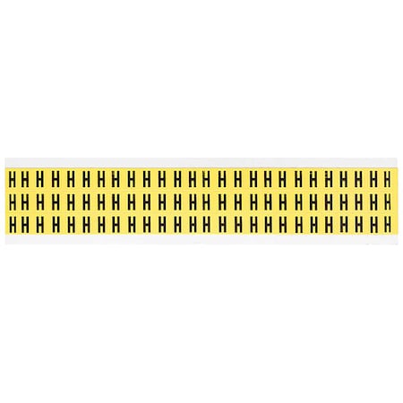 Letter Label, H, 1/2in.Hx11/32in.W, Vinyl MPN:3410-H