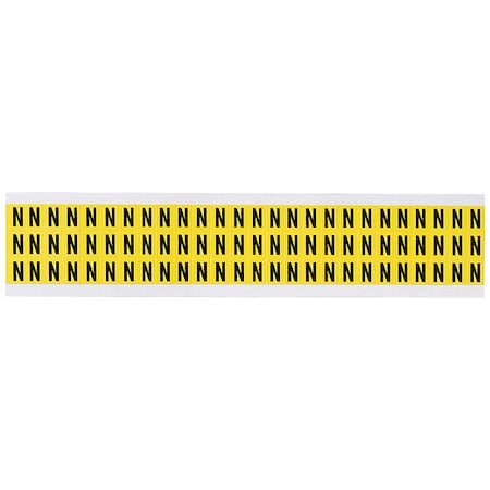 Letter Label, N, 1/2in.Hx11/32in.W, Vinyl MPN:3410-N
