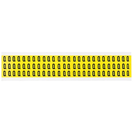 Letter Label, Q, 1/2in.Hx11/32in.W, Vinyl MPN:3410-Q