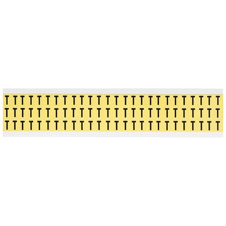 Letter Label, T, 1/2in.Hx11/32in.W, Vinyl MPN:3410-T