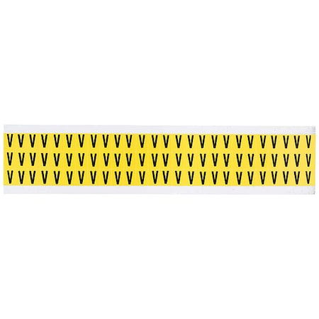Letter Label, V, 1/2in.Hx11/32in.W, Vinyl MPN:3410-V