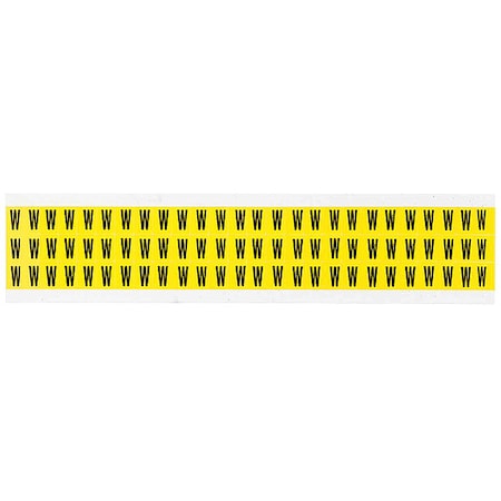 Letter Label, W, 1/2in.Hx11/32in.W, Vinyl MPN:3410-W