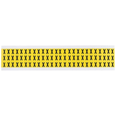 Letter Label, X, 1/2in.Hx11/32in.W, Vinyl MPN:3410-X