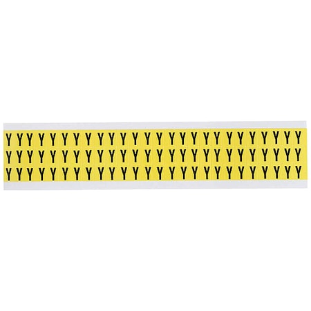 Letter Label, Y, 1/2in.Hx11/32in.W, Vinyl MPN:3410-Y