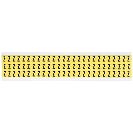 Letter Label, Z, 1/2in.Hx11/32in.W, Vinyl MPN:3410-Z