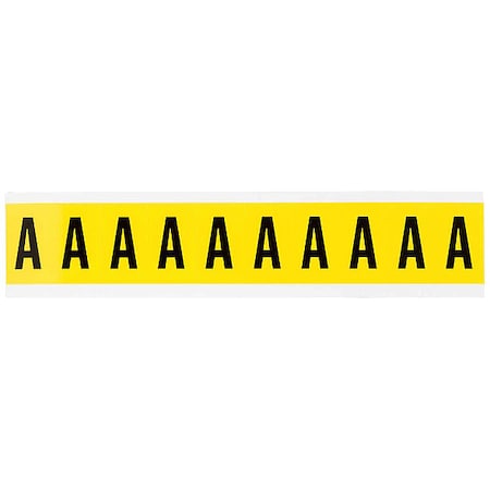 Letter Label, A, 1-1/2in.Hx7/8in.W, Vinyl MPN:3430-A