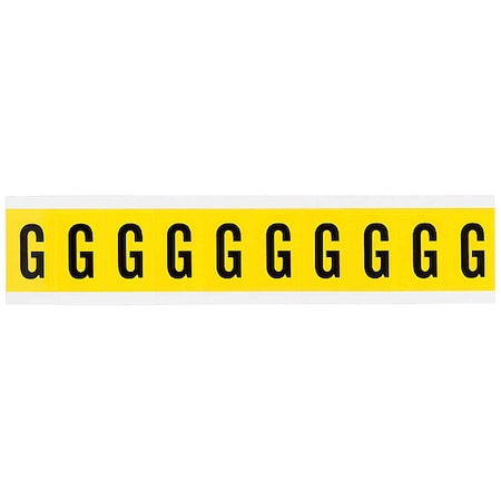 LetterLabel, Vinyl, 1-1/2inH, 7/8inW MPN:3430-G