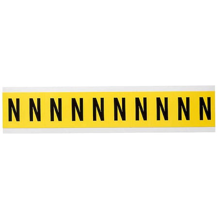 LetterLabel, Vinyl, 1-1/2inH, 7/8inW MPN:3430-N