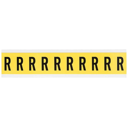 Letter Label, R, 1-1/2in.Hx7/8in.W, Vinyl MPN:3430-R