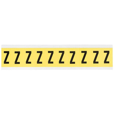 Letter Label, Z, 1-1/2in.Hx7/8in.W, Vinyl MPN:3430-Z