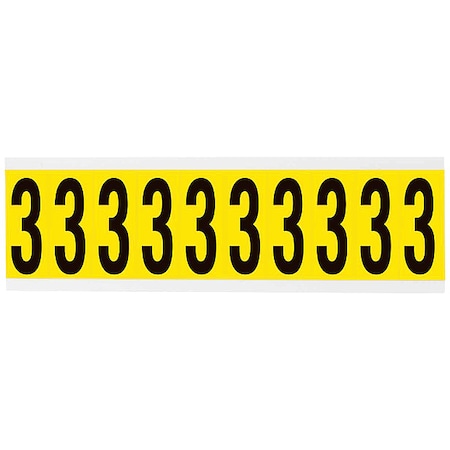 Number Label, 1-15/16in.H Character, Vinyl MPN:3440-3