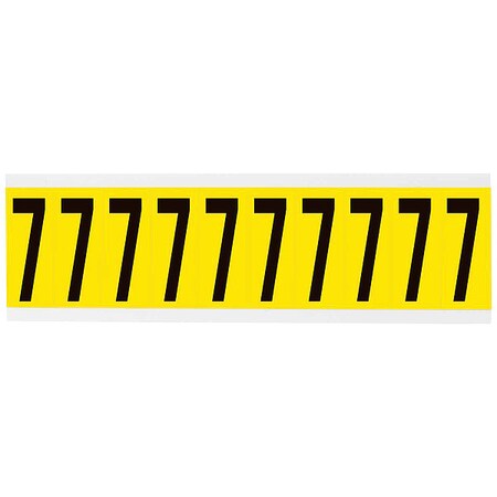 NumberLabel, Vinyl, 2-1/4inH, 7/8inW MPN:3440-7