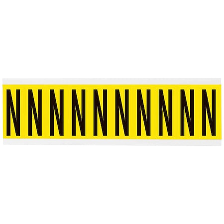 LetterLabel, Vinyl, 2-1/4inH, 7/8inW MPN:3440-N
