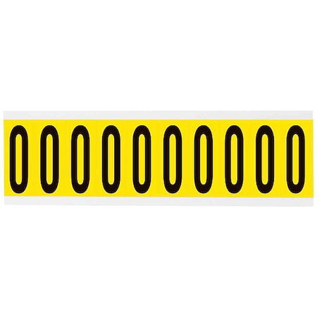 Letter Label, O, 2-1/4in.Hx7/8in.W, Vinyl MPN:3440-O