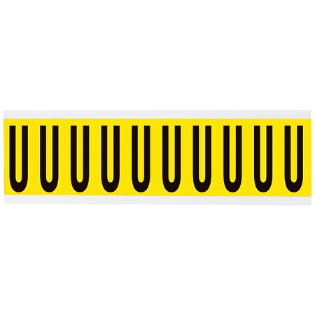 LetterLabel, Polyester, 4-3/4inH, 3inW MPN:3440-U